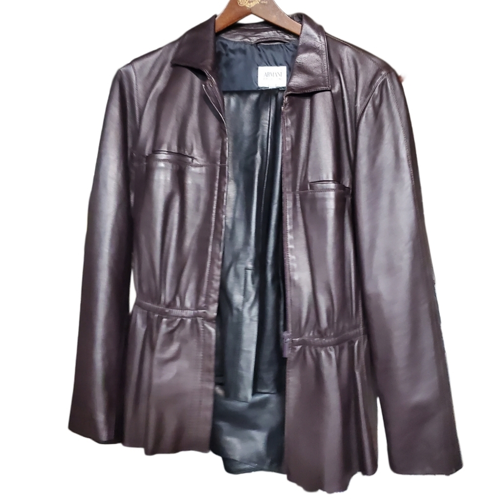 Armani leather jacket